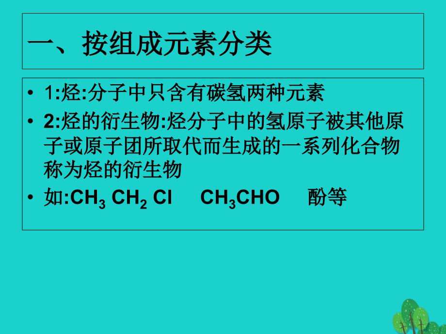 浙江省桐乡市高三化学有机物的分类及归纳复习课件新人教版_第3页