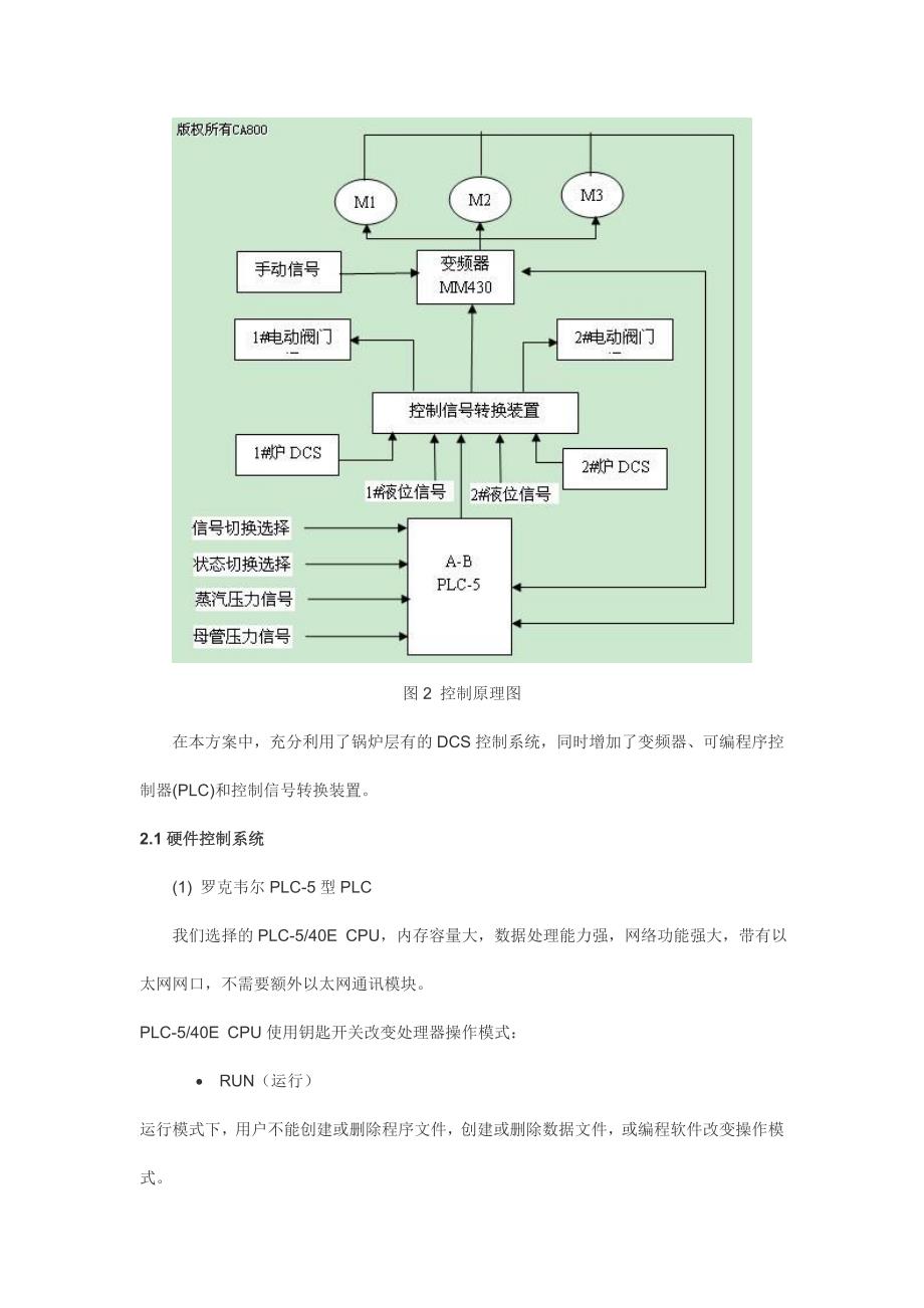 罗克韦尔plc-5系列在锅炉给水控制系统中的应用_第3页