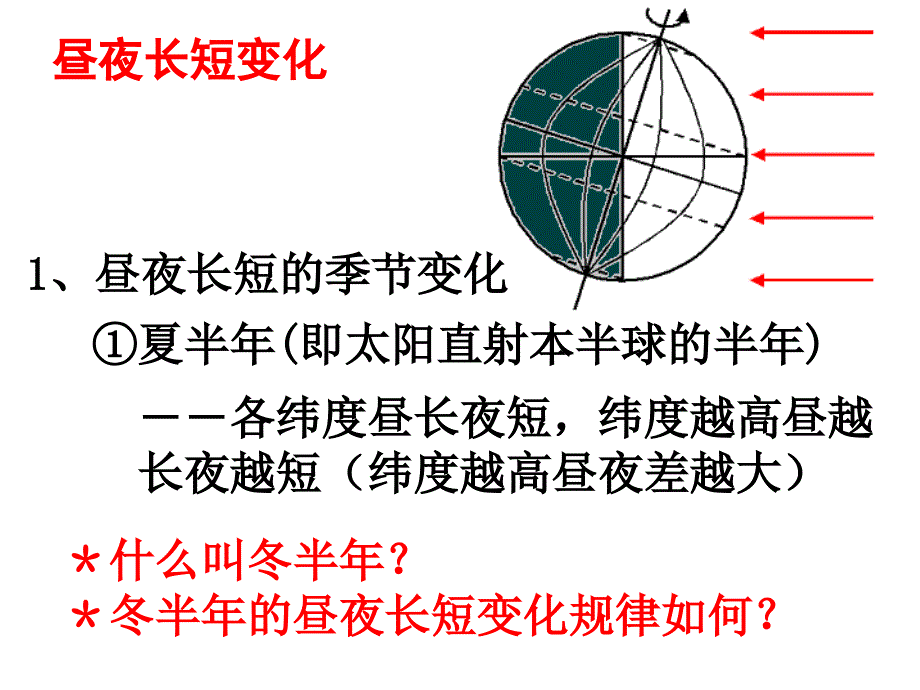 高一地理自转和公转之公转意义4_第3页