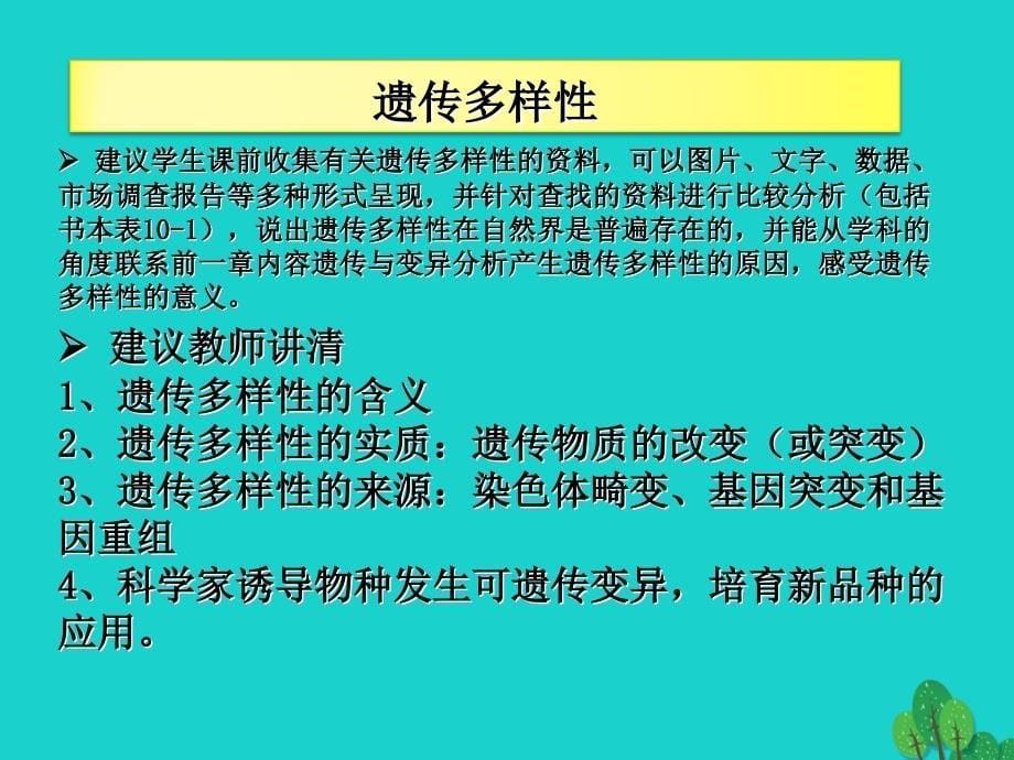 高中生物 第三册 第10章 生物多样性 10_1 生物多样性及其价值课件（2）沪科版_第5页