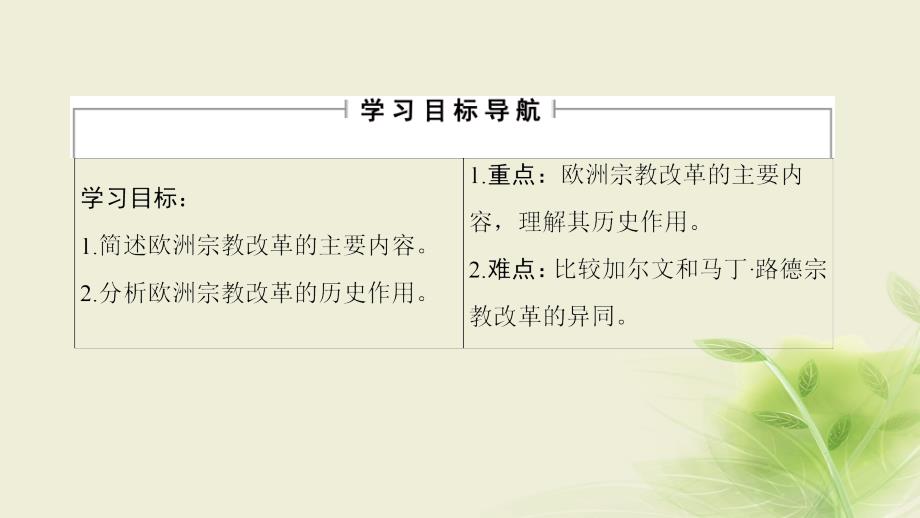 高中历史 第五章 欧洲宗教改革 3 欧洲宗教改革的发展课件 北师大版选修1_第2页