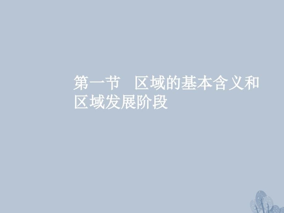 高三地理一轮复习 第十章 区域地理环境与人类活动 第一节 区域的基本含义和区域发展阶段课件 新人教版_第5页