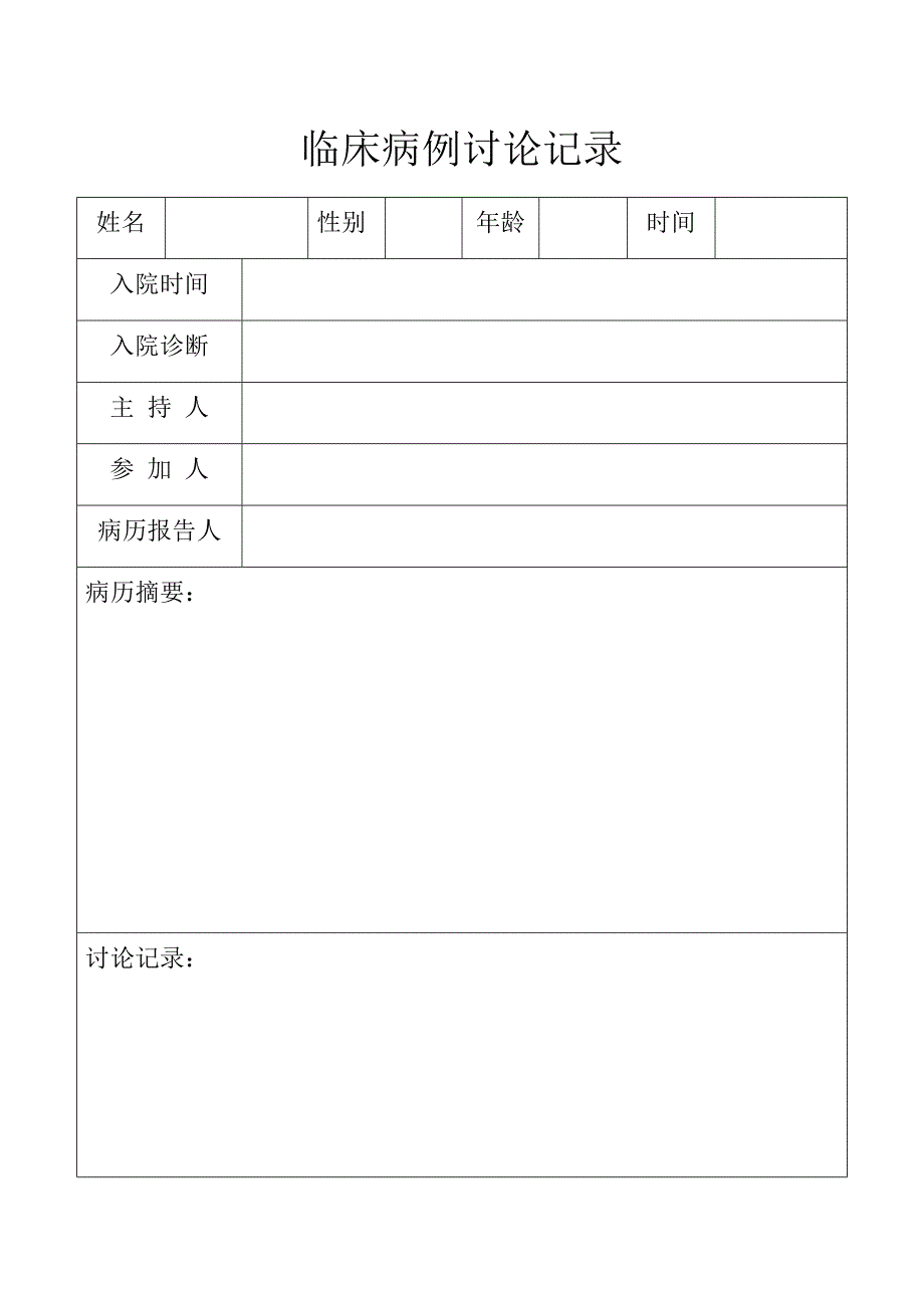 临床病例讨论记录_第1页