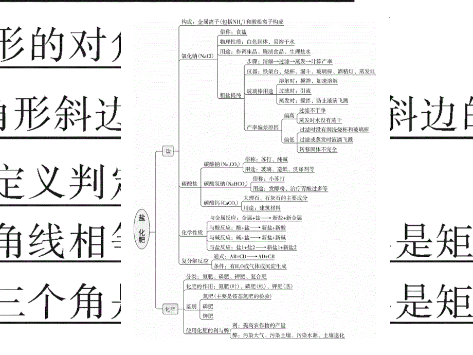 九年级化学下册 第11单元 盐 化肥 专题一 本章知识梳理课件 （新版）新人教版_第2页