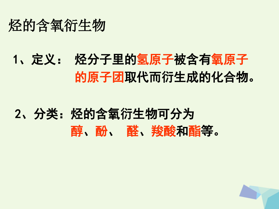 高中化学 第三章 烃的含氧衍生物 3_1 醇课件 新人教版选修5_第2页