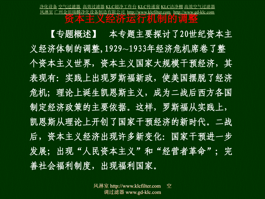 资本主义经济运行机制的调整复习课课件_第1页