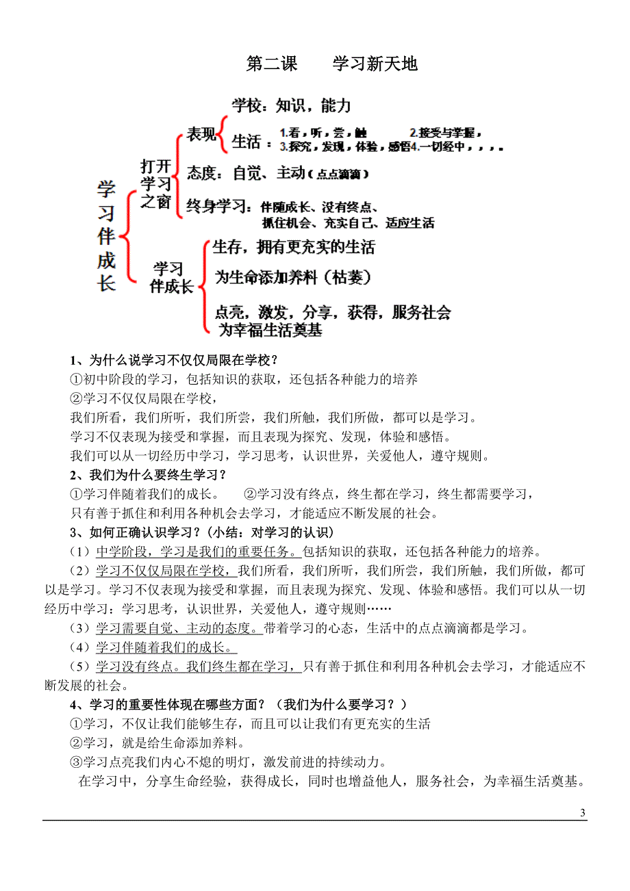 2016年人教七年级政 治上册知识点定稿版_第3页