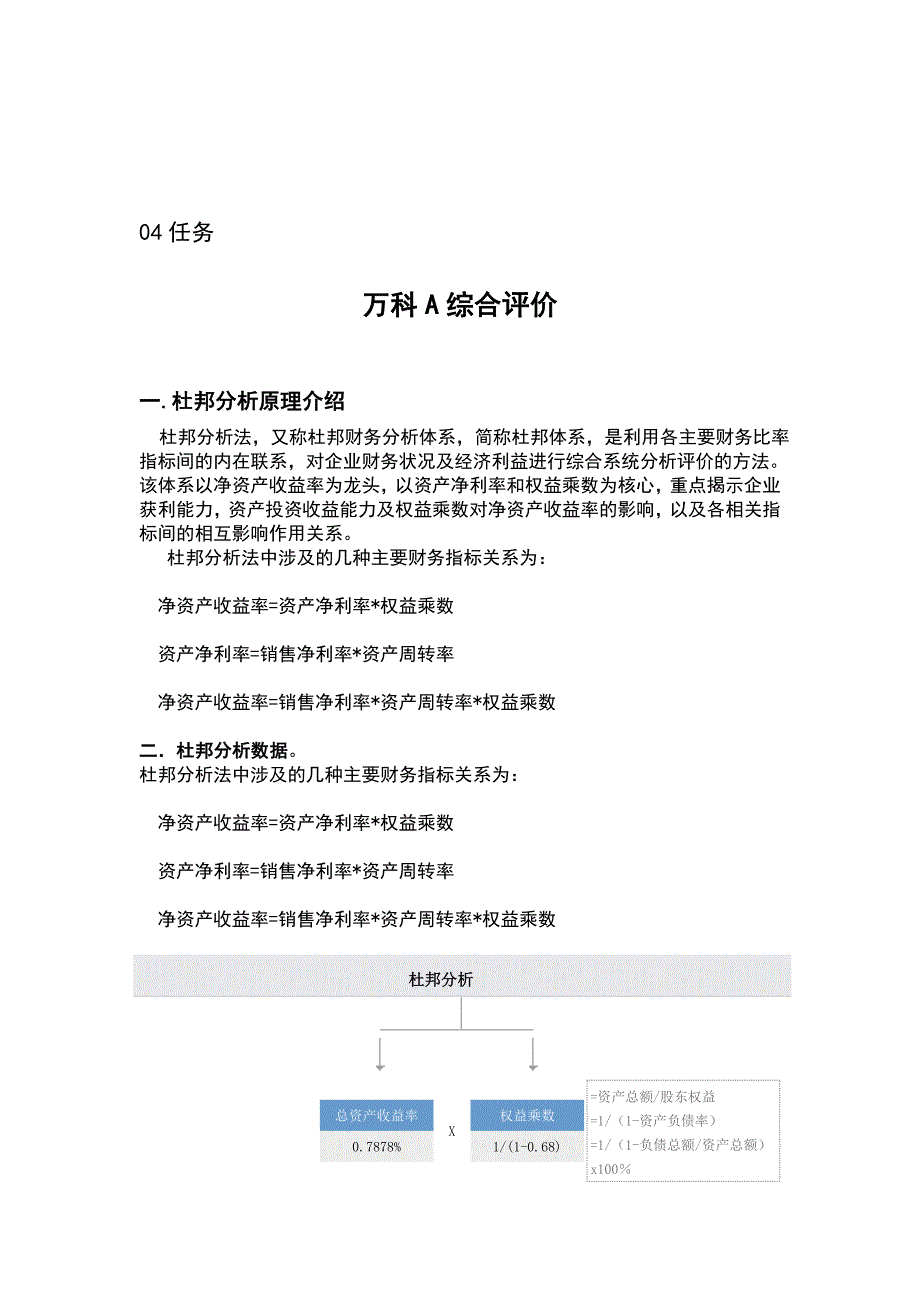 中央电大12春季万科a财务报表分析1-4任务答案[1]_第3页