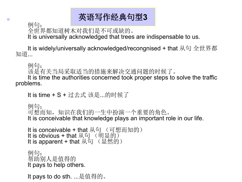 高考英语写作经典句型串烧_第4页