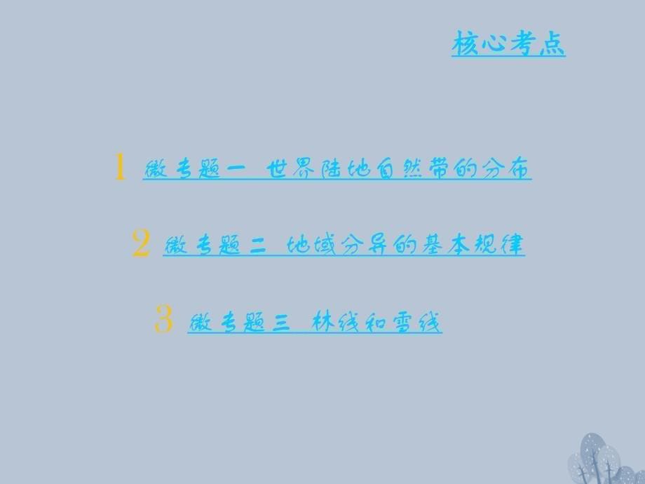 高三地理一轮复习 第四章 自然地理环境的整体性与差异性 第二节 自然地理环境的差异性课件 新人教版_第5页