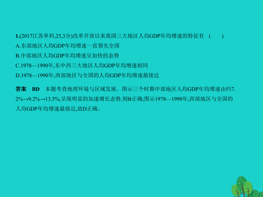 高考地理专题复习 第十四单元 地理环境与区域发展、地理信息技术课件 新人教版_第3页