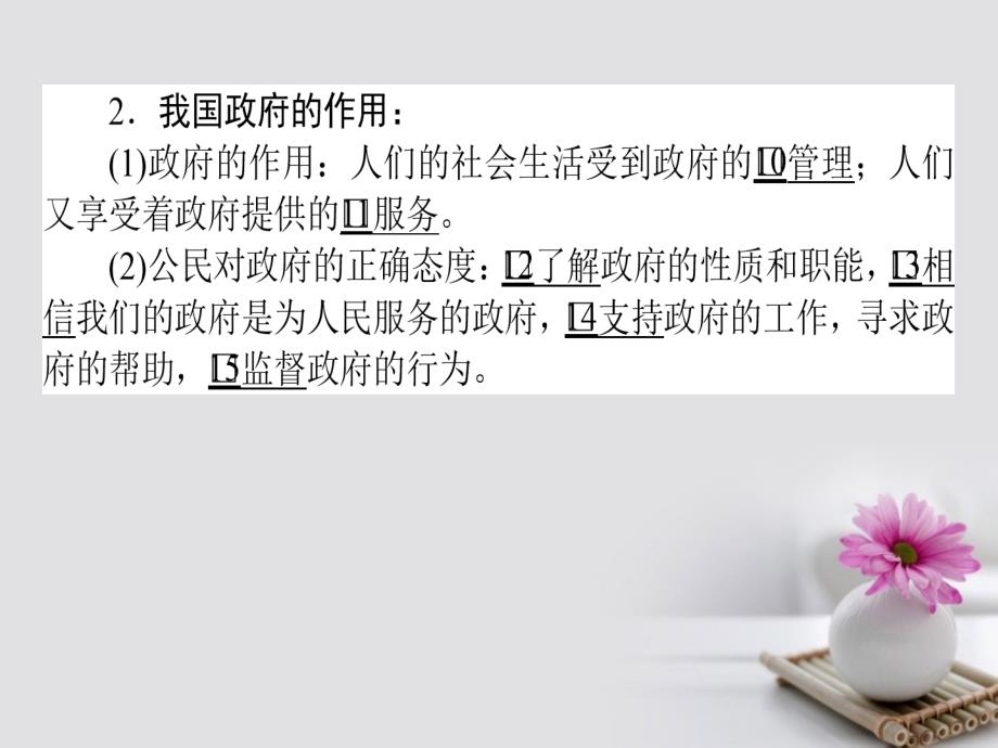 高考政治一轮复习 2_2_1 我国政府是人民的政府课件 新人教版必修2_第4页