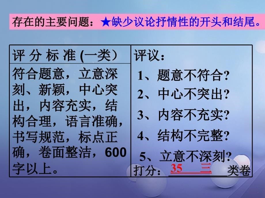 中考语文 第六部分 作文复习 抒情议论课件_第5页