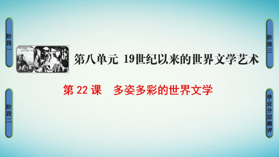 2017_2018学年高中历史第8单元19世纪以来的世界文学艺术第22课多姿多态的世界文学课件北师大版必修3_第1页