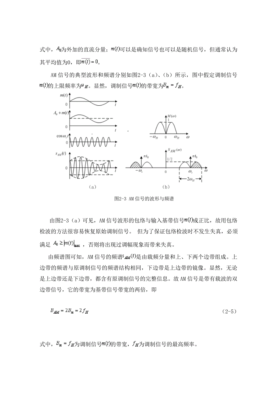 通信原理课程设计常规双边带幅度调制仿真与分析_第4页