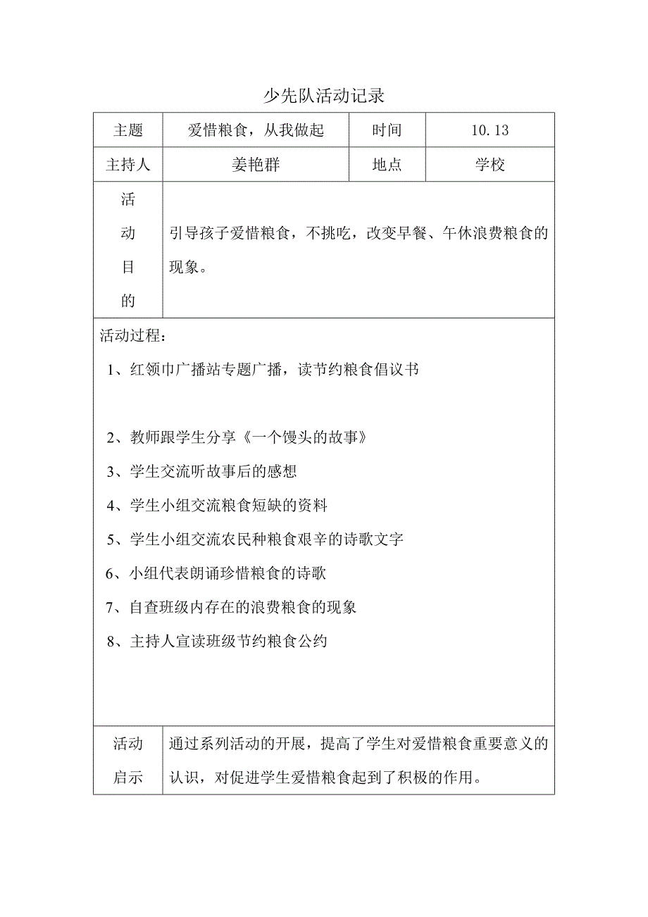 b18社区少先队活动记录_第4页