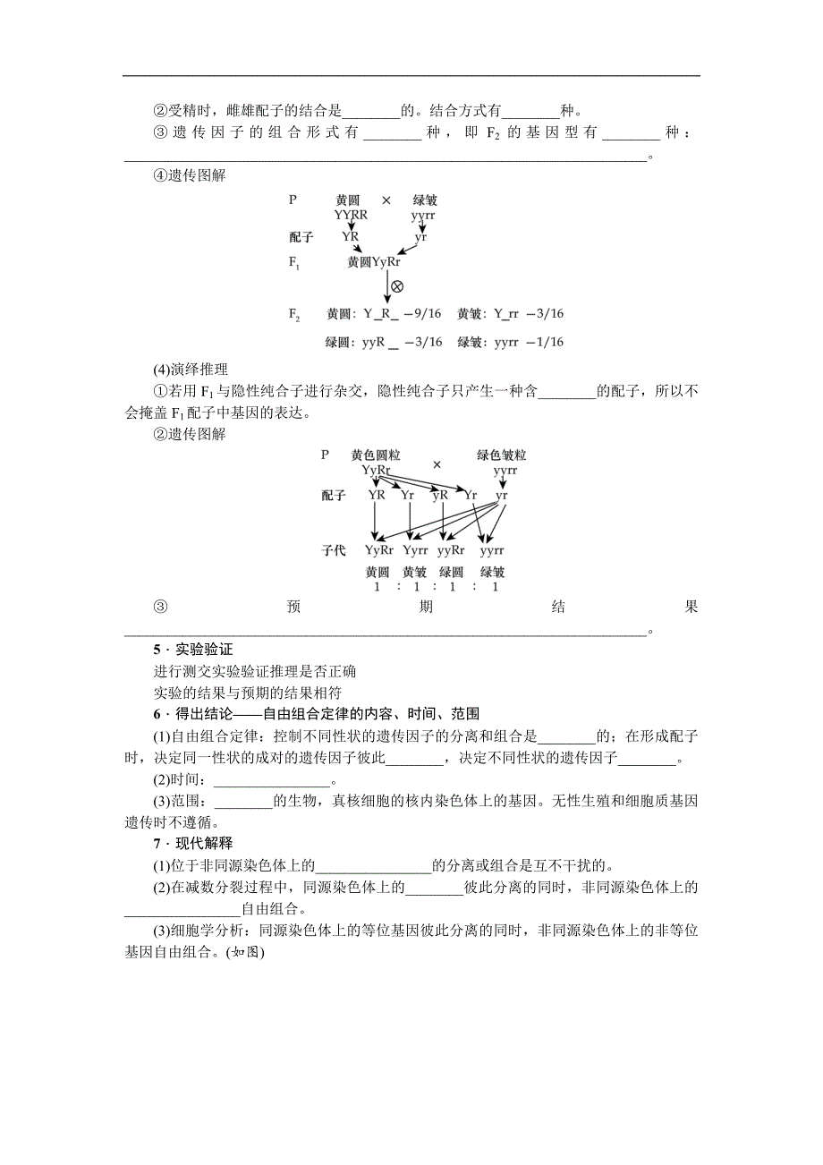 2019年高考生物（江苏专用）一轮总复习教师用书：第5单元 第2讲　基因的自由组合定律 word版含解析_第2页