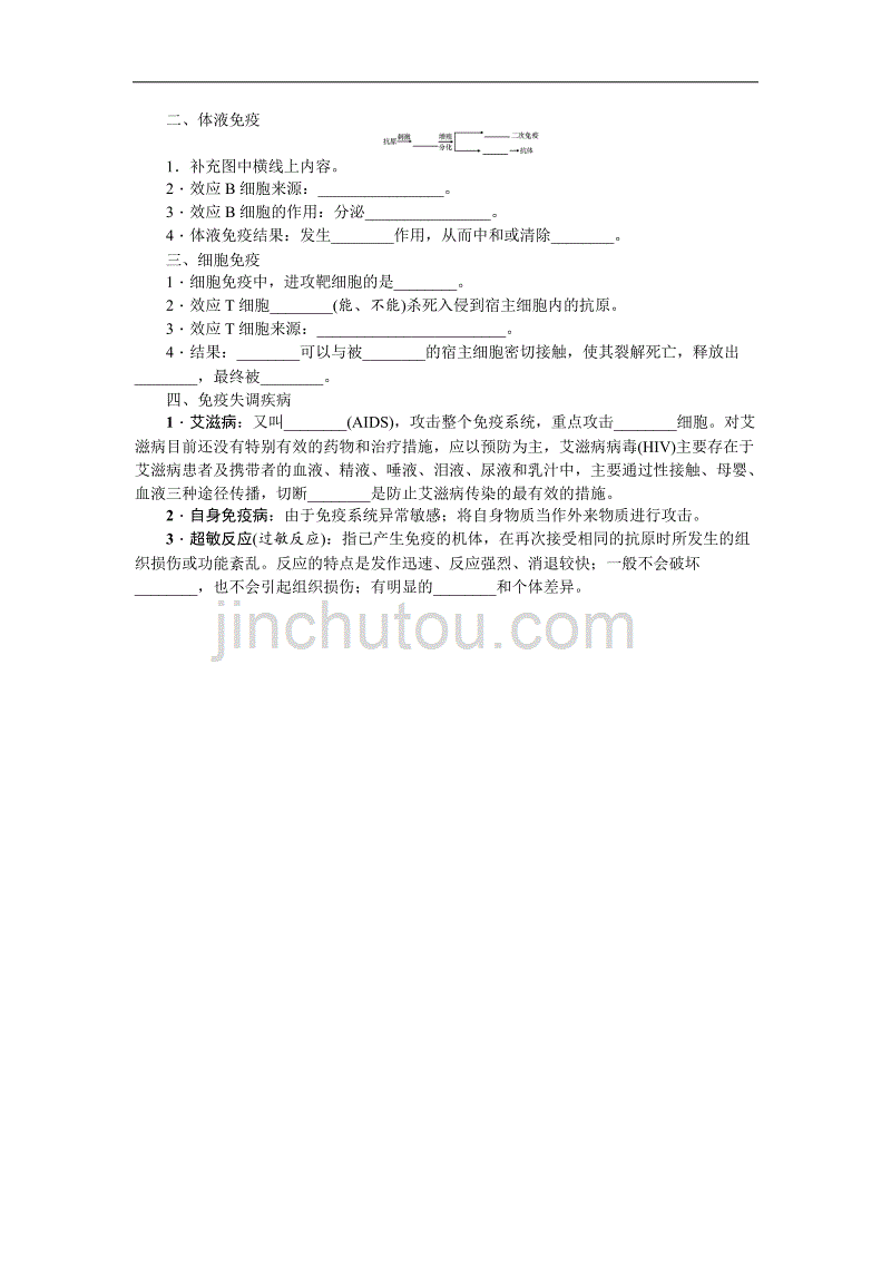 2019年高考生物（江苏专用）一轮总复习教师用书：第8单元 第5讲　免疫调节 word版含解析_第2页