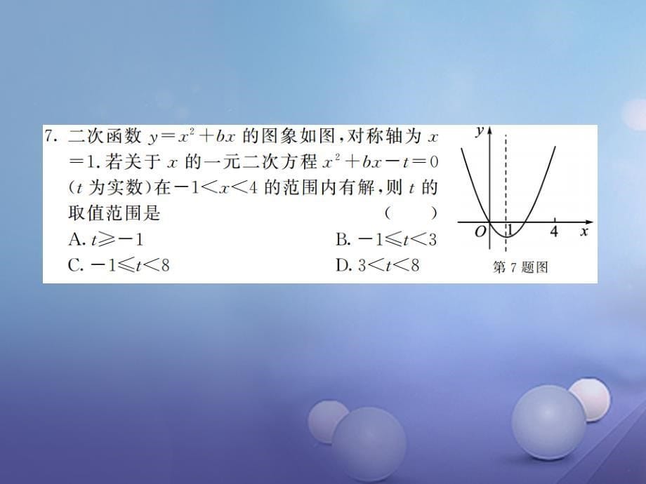 九年级数学上册 期中综合测试卷课件 （新版）沪科版_第5页