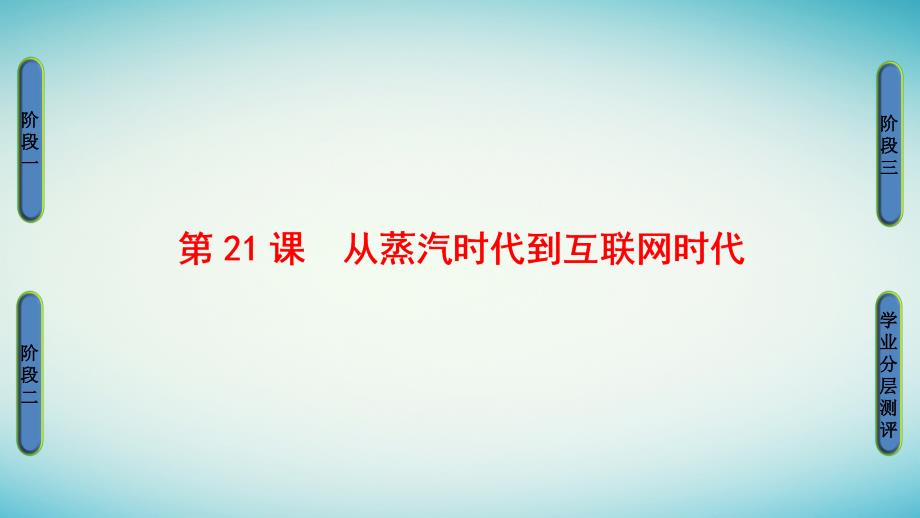 高中历史 第7单元 近代世界科学技术的发展 第21课 从蒸汽时代到互联网课件 北师大版必修_第1页