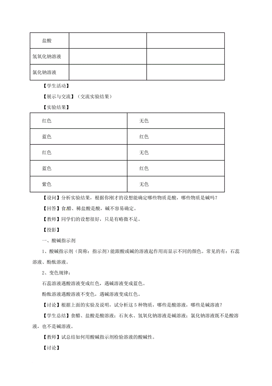 九年级化学下册8_1_1溶液的酸碱性教案新版粤教版_第3页