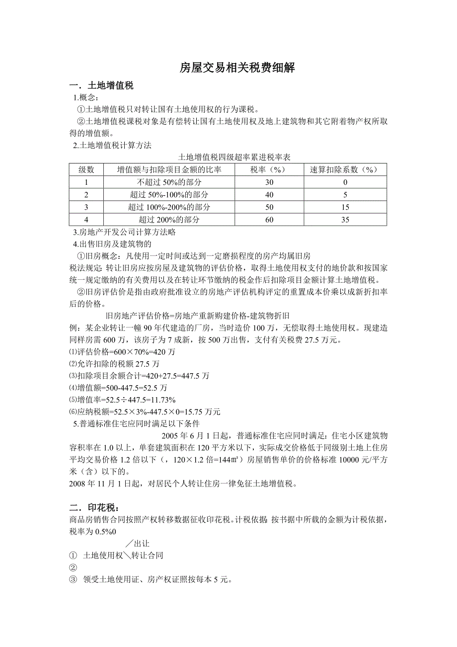 房屋交易相关税费细解_第1页