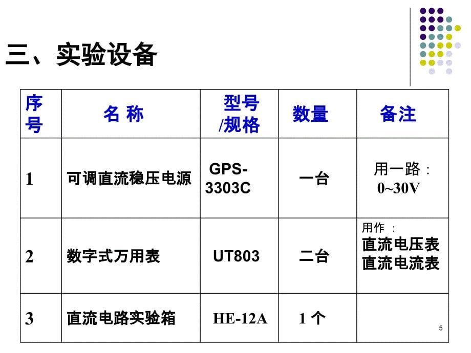 电路元件伏安特性测绘_第5页