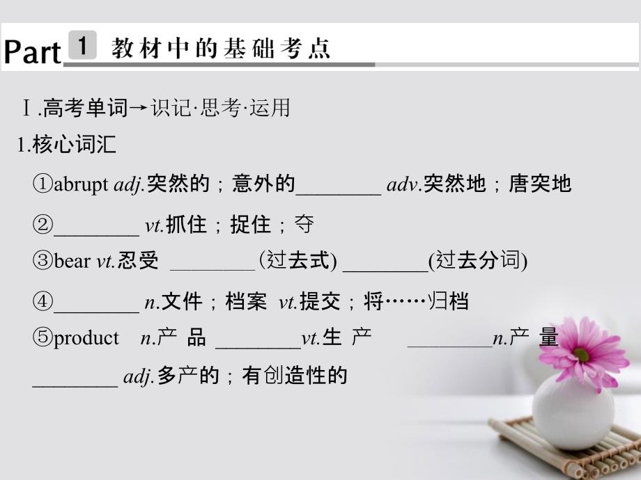 通用版2018版高考英语大一轮复习第1部分基础知识考点unit3inventorsandinventions课件新人教版选修8_第2页