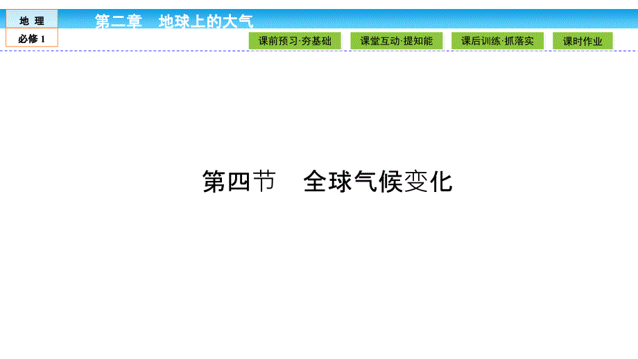 2017-2018学年高一地理（人教版）必修一课件：2.4全球气候变化_第2页