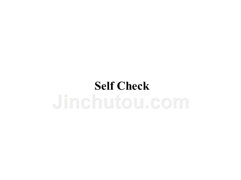 《名校课堂》九年级英语人教版课件：unit 2 self check_第1页