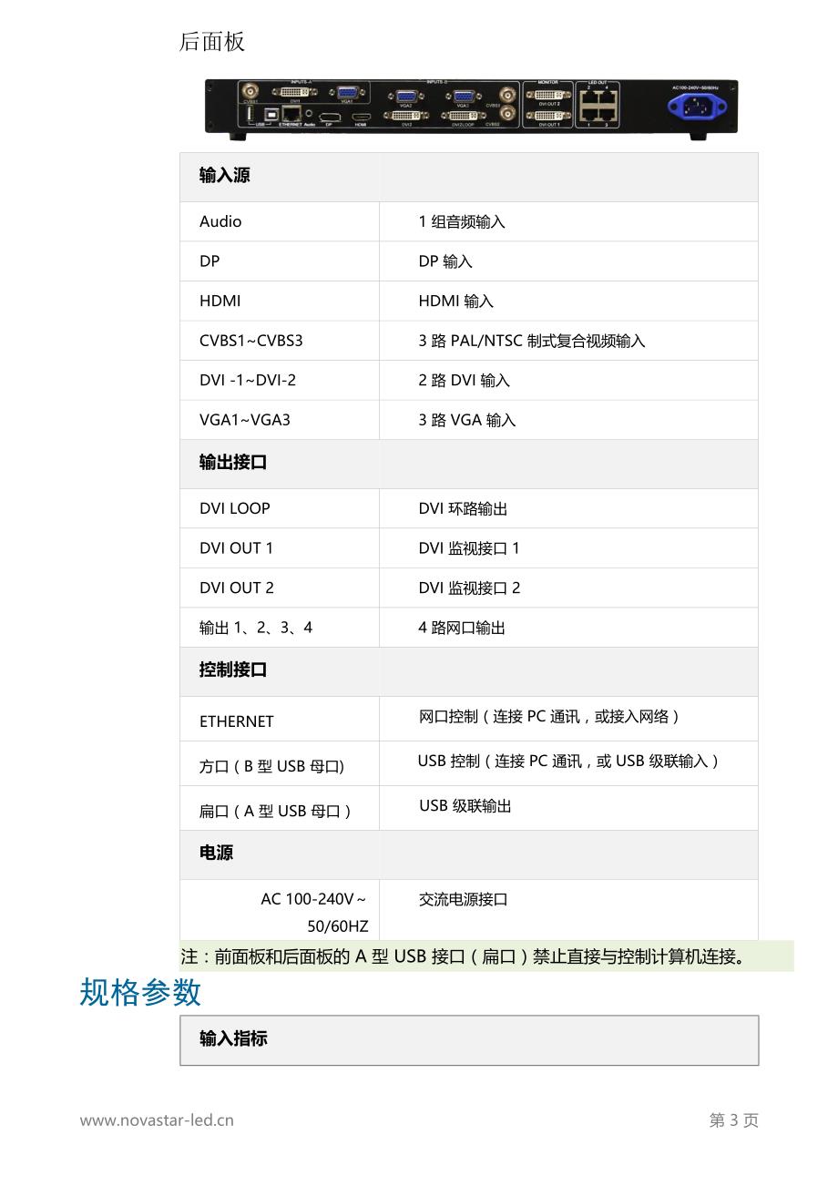 LED地砖屏视频处理器诺瓦科技K4详细规格大全_第4页