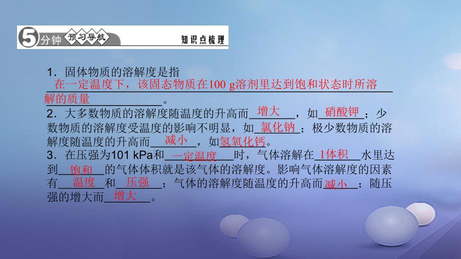 九年级化学下册 9 溶液 9_2_2 溶解度课件 （新版）新人教版_第2页