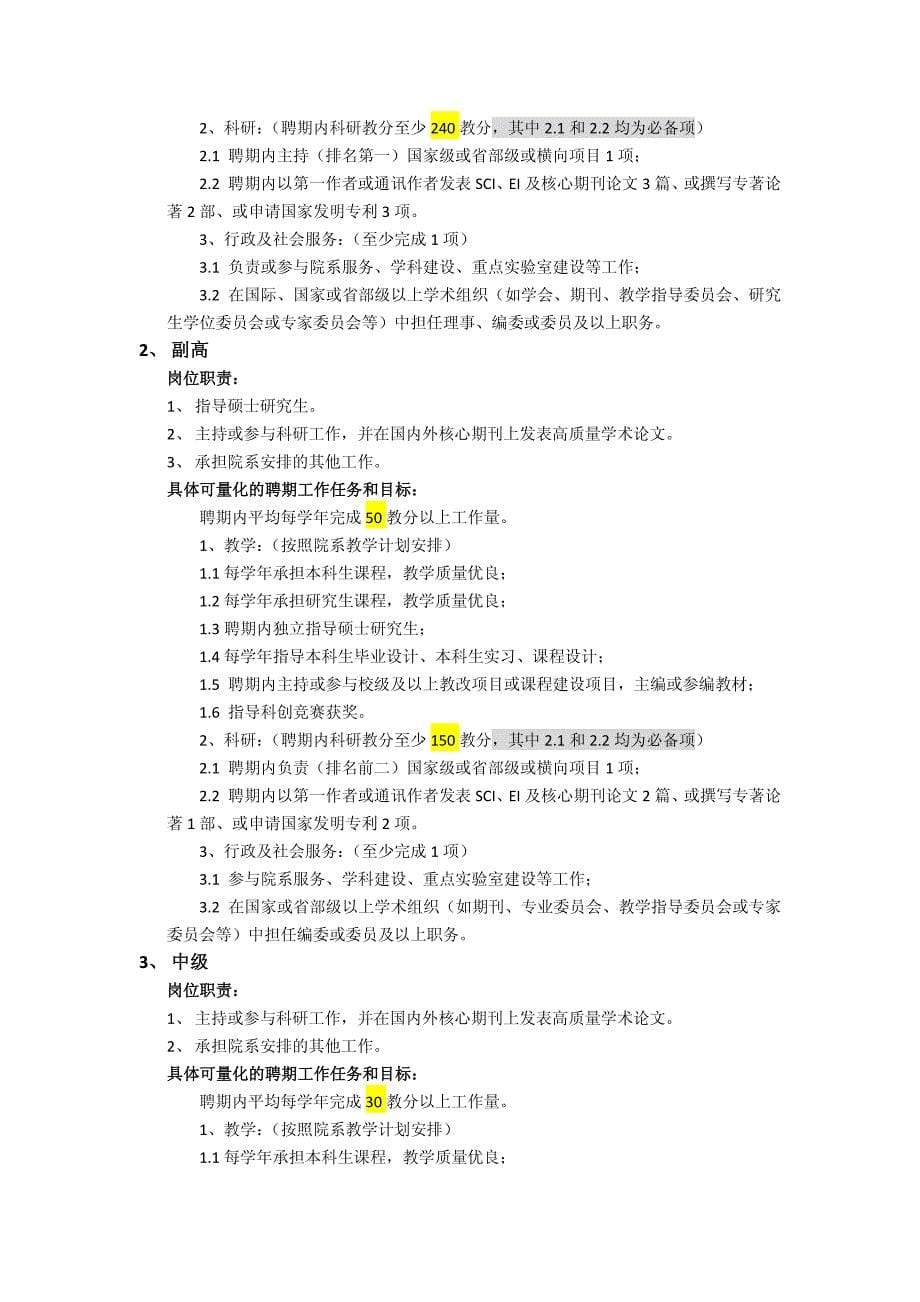 机自学院聘期内岗位职责、工作任务及目标_第5页