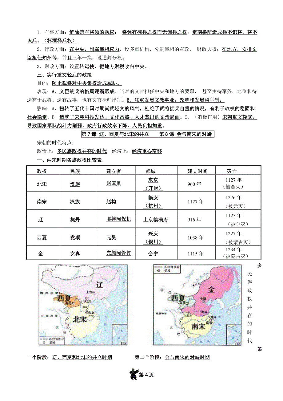 2017年七年级下册历史复习资料人教版_第4页