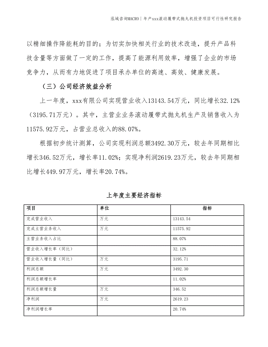 年产xxx滚动履带式抛丸机投资项目可行性研究报告_第4页