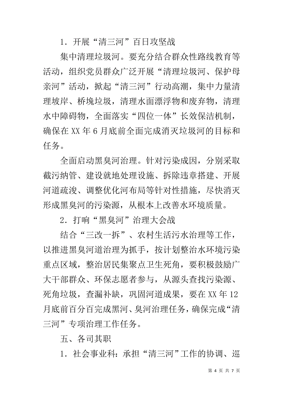 河道治理专项行动工作方案 .doc_第4页