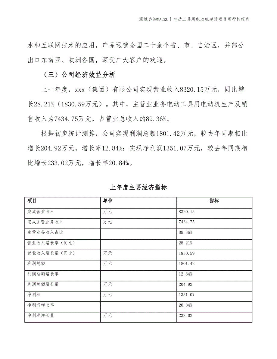 机械设备用电动机建设项目可行性报告_第4页