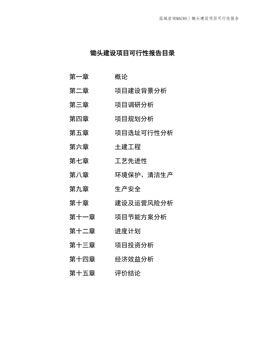 钢镐建设项目可行性报告_第2页