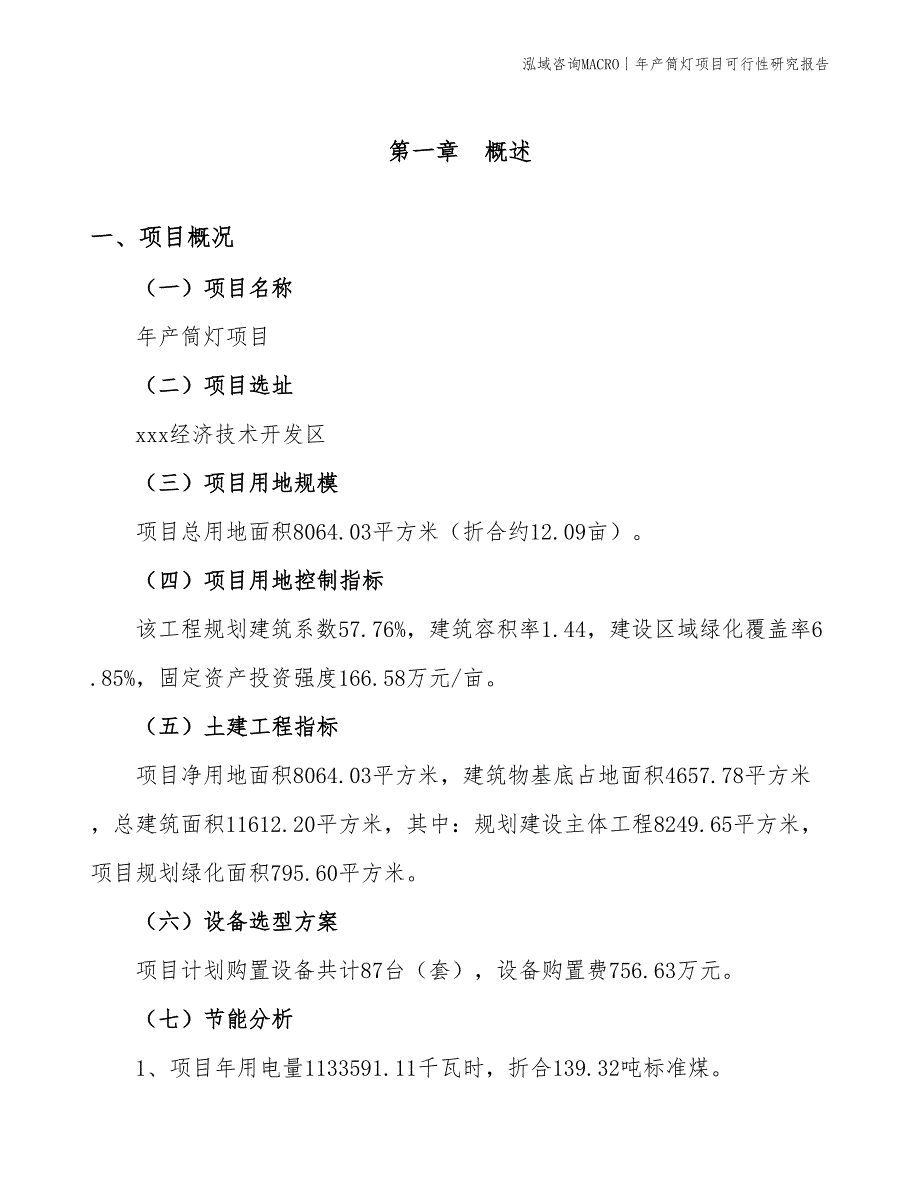 年产筒灯项目可行性研究报告_第4页