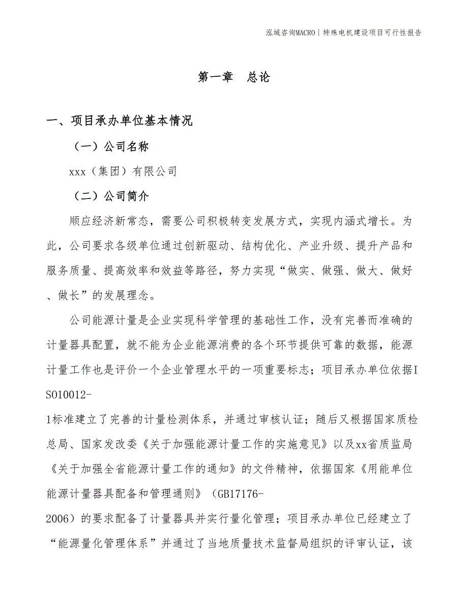 特殊电机建设项目可行性报告_第3页