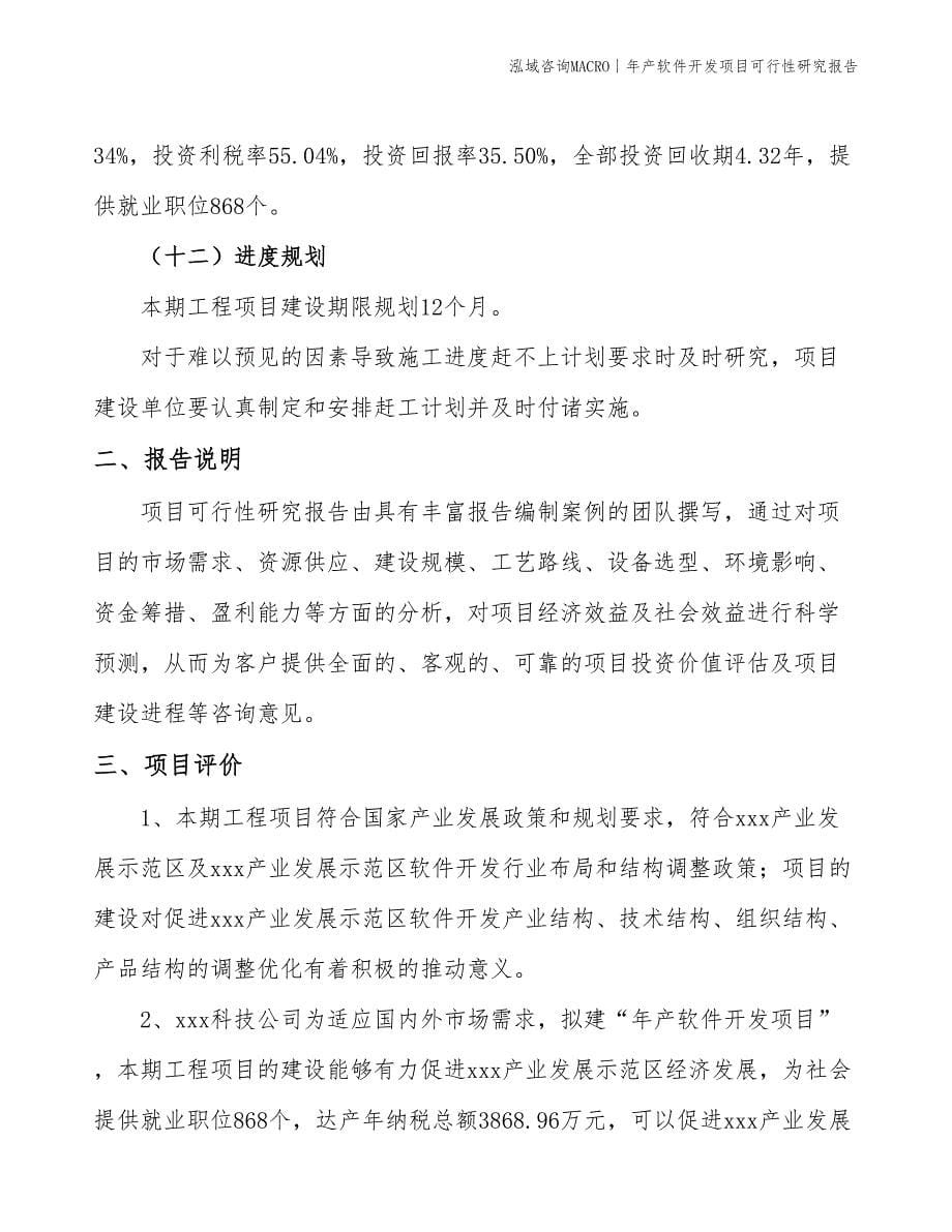 年产软件开发项目可行性研究报告_第5页