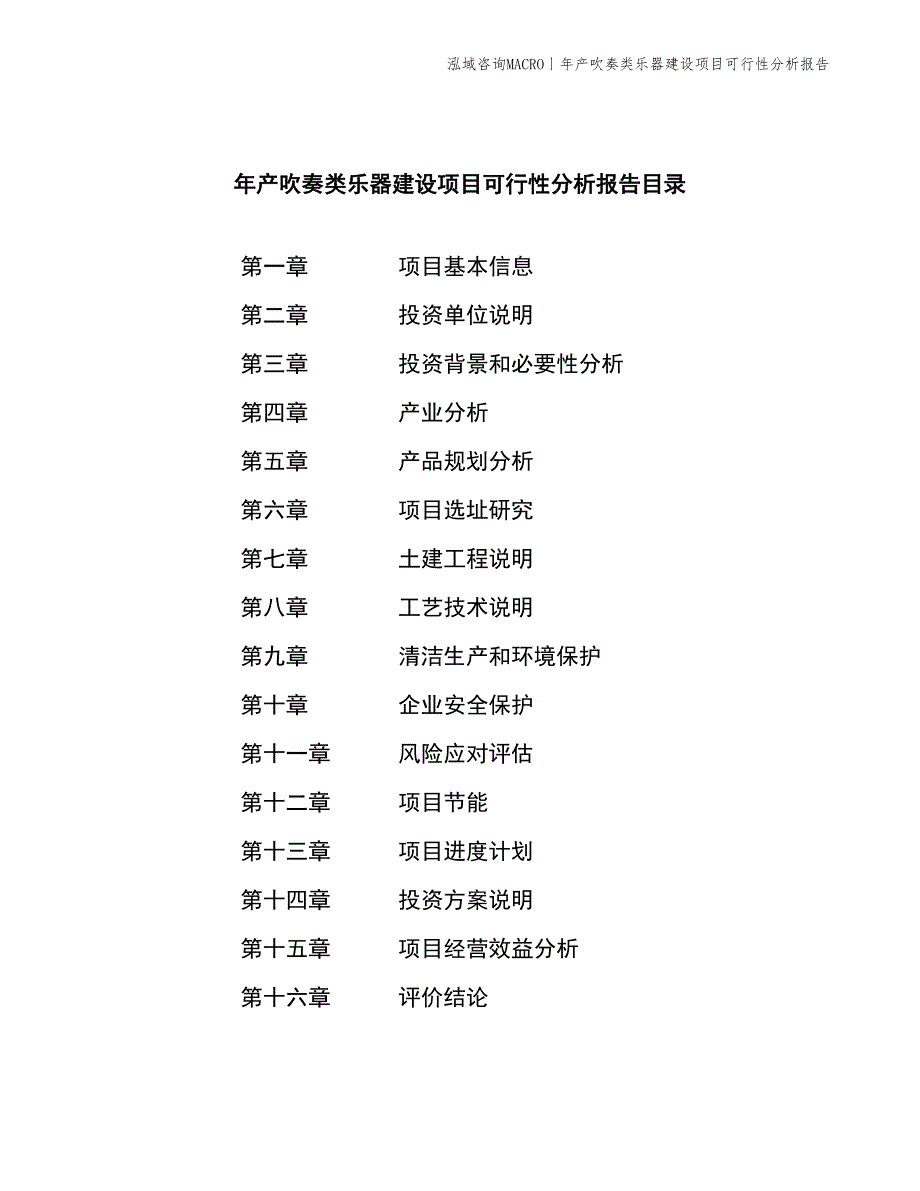 年产吹奏类乐器建设项目可行性分析报告_第2页