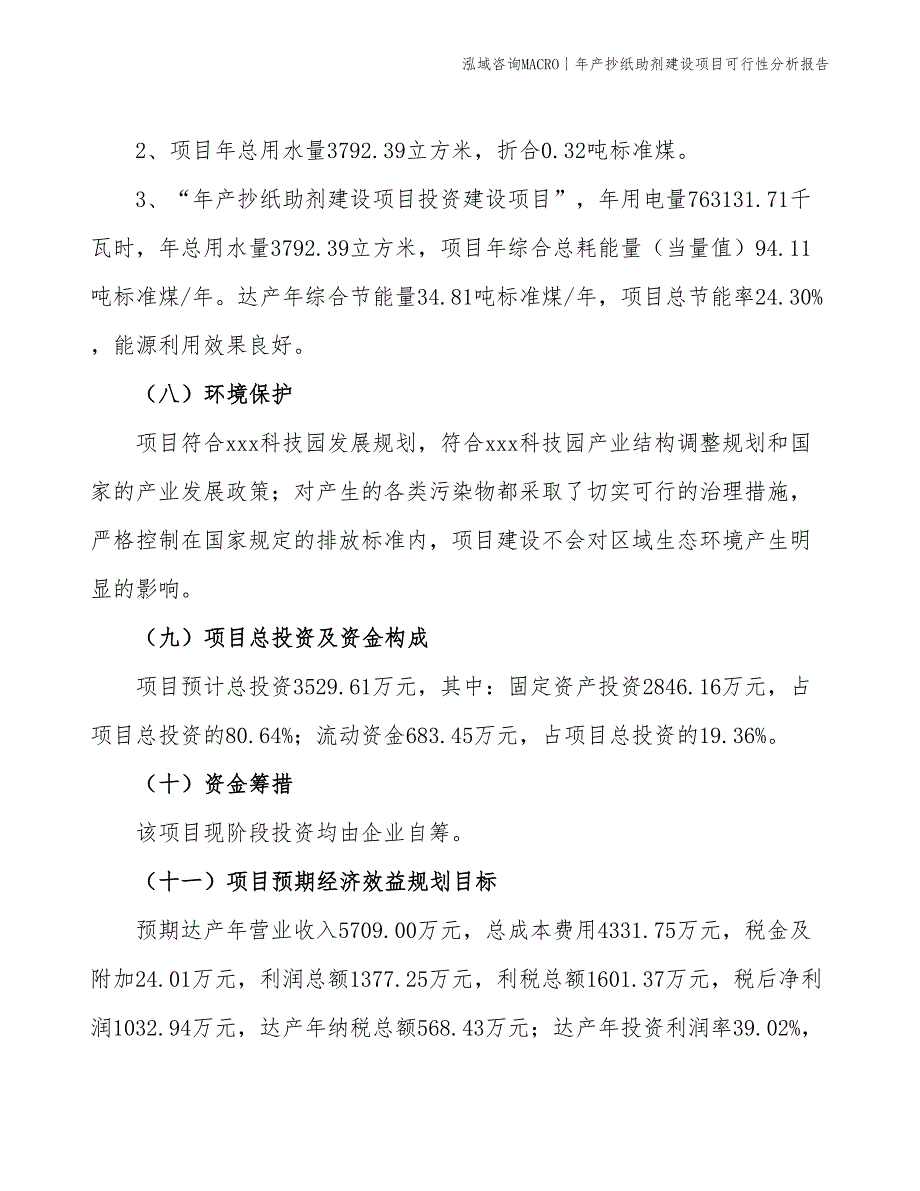 年产抄纸助剂建设项目可行性分析报告_第4页