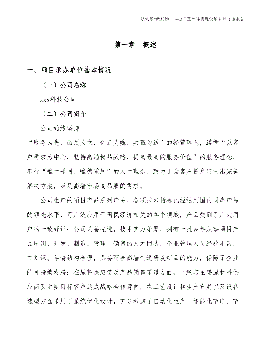 耳挂式蓝牙耳机建设项目可行性报告_第3页