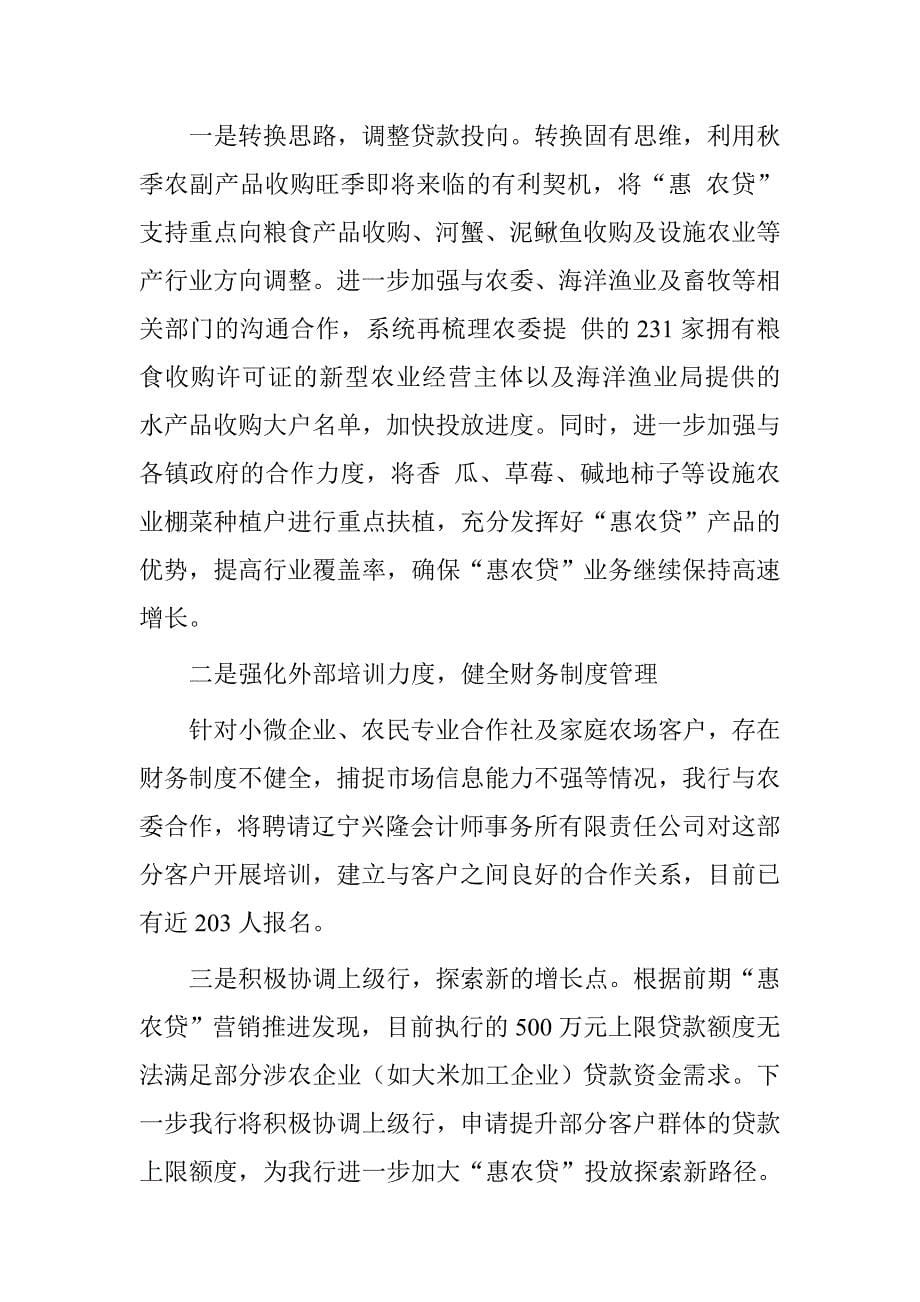 20xx年“惠农贷”工作推进情况报告_第5页
