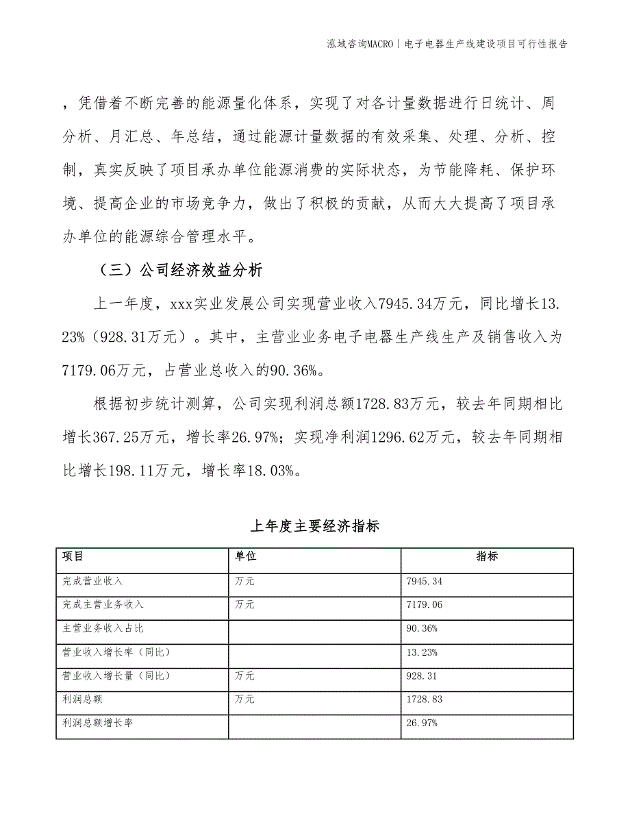 电子电器生产线建设项目可行性报告_第4页