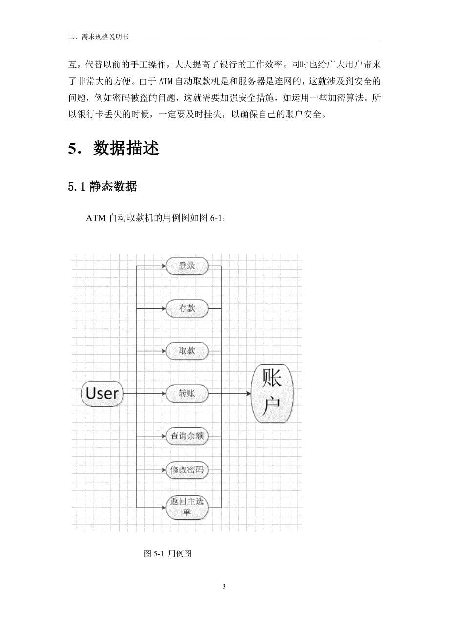 atm自动取款机—需求分析说明书_第5页