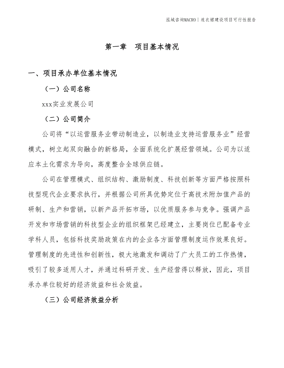 连衣裙建设项目可行性报告_第3页