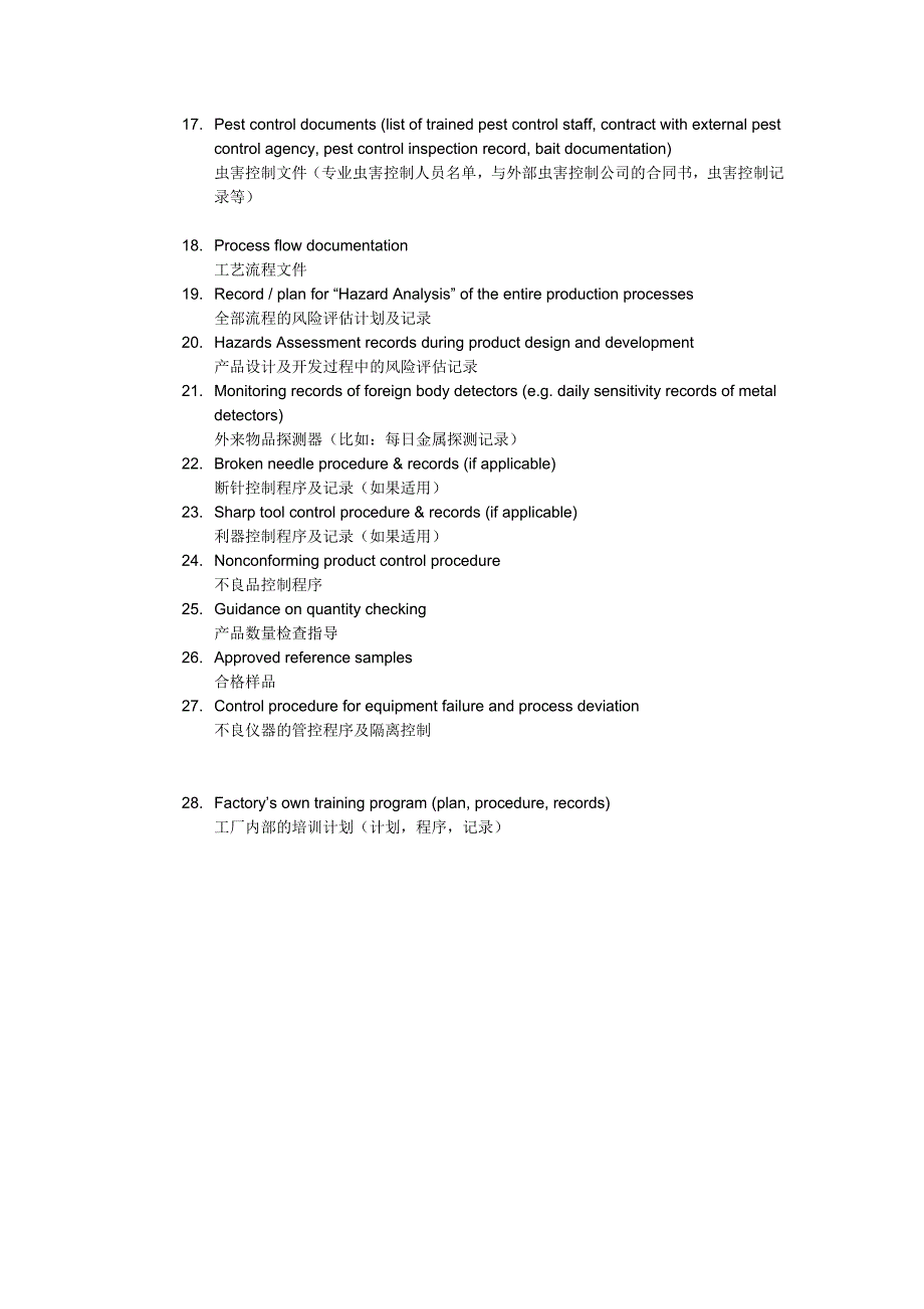 GMP验厂审核清单_第2页