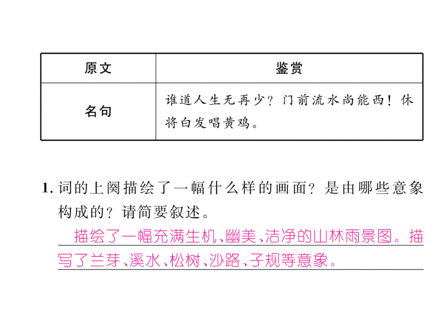 2018年云南中考语文特训复习课件：13、浣溪沙_第4页